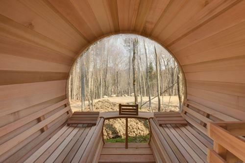 Chaleureux Chalet En Nature Avec Spa Et Sauna