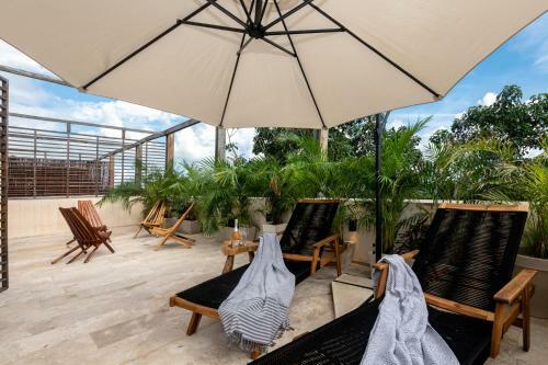 Apartamento 3 Br Penthouse, Pool, Patio, Aldea Zama