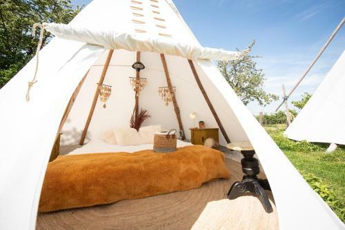 Slapen Tussen de Schapen In de Tante Tipi