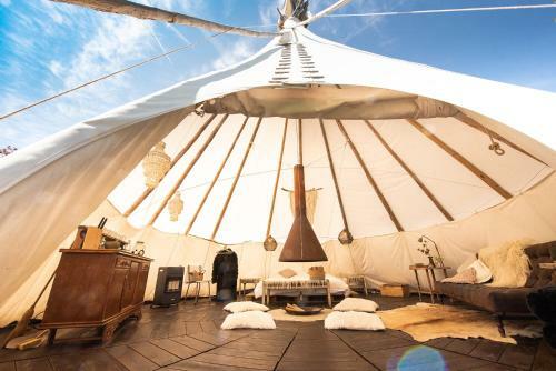 Slapen Tussen de Schapen In de Tante Tipi