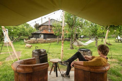 Slapen Tussen de Schapen In Een Tiny Wineyhouse