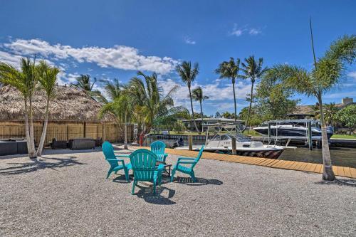 Palm City Canalfront Home With Tiki Hut And Dock!