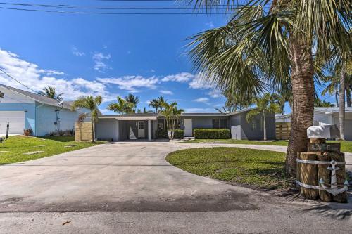 Palm City Canalfront Home With Tiki Hut And Dock!