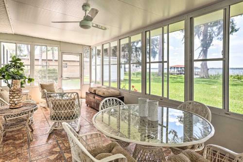 Lakefront Tavares Home With Sunroom And Boat Dock