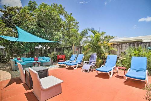 Apartamento Tropical Apt With Patio, Mins To The Beaches!