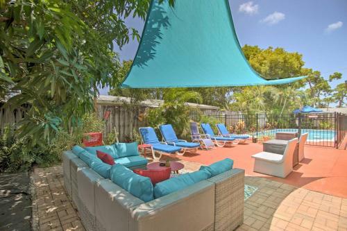 Apartamento Tropical Apt With Patio, Mins To The Beaches!
