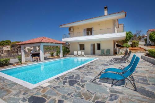 Villa With Private-heated S.pool-theologos By Ghh