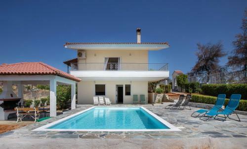 Villa With Private-heated S.pool-theologos By Ghh