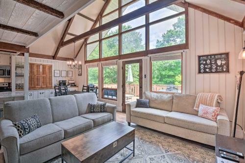 Chic Sky Valley A-frame Cabin With Pool Access!