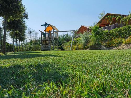 Inviting Tent Lodge In Massignano With Shared Pool