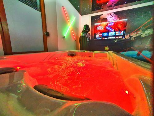 Apartamento -galaxy Spa-jacuzzi-insolite-4pers-jardin-spa-clim