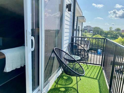 Big New And Modern With Skyline View Mural And Ping Pong