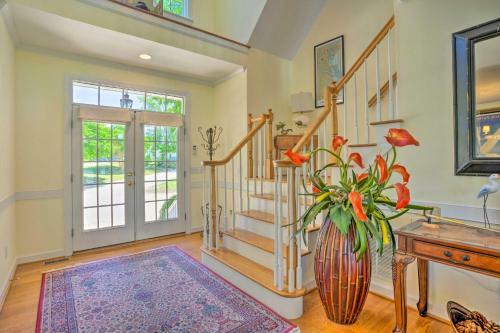 Elegant Waterfront Home With Bar, Deck And Views!