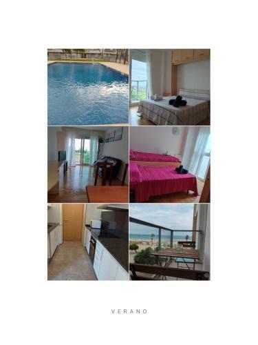 Apartamento Primera L�nea de Mar Con Piscina En Cubelles