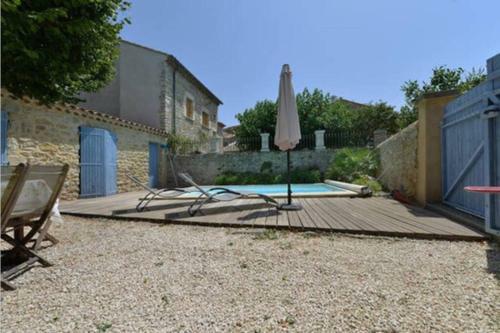 Maison De Plain Pied Pour 4 Pers Piscine Lussan