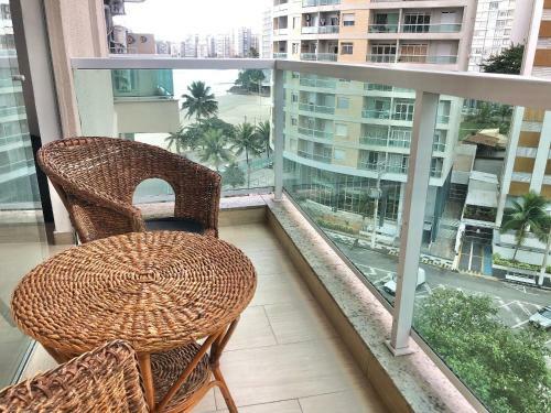 Apartamento Lindo Apto Com Varanda E Vista Para O Mar 2 Dorm