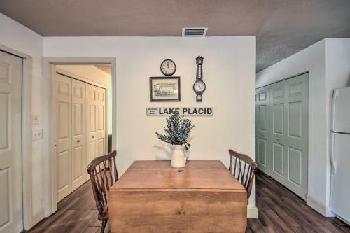 Apartamento Chic Lake Placid Studio State Parks Nearby!