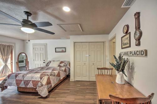 Apartamento Chic Lake Placid Studio State Parks Nearby!