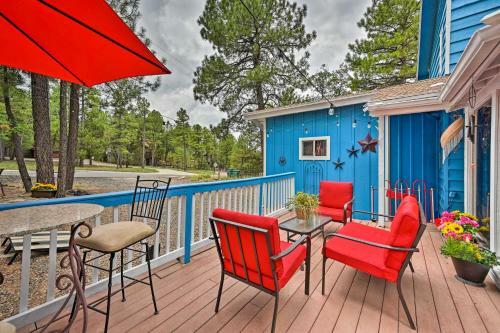 Colorful Munds Park Cabin With Deck And Fireplace