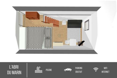 Apartamento L'abri Du Marin - Studio - Piscine, Parking, Wifi