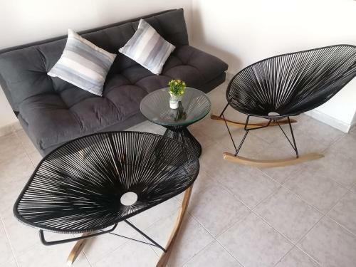 Habitaci�n Con Cama Doble Y Ventilador