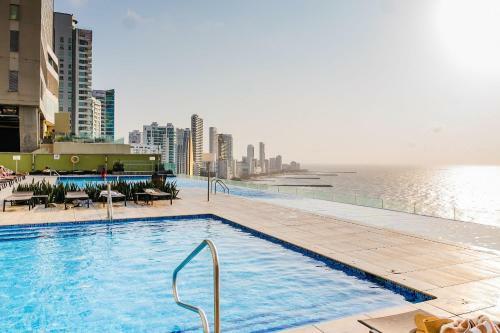 Apartamento Edificio H2 En Bocagrande Frente Al Mar