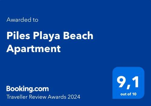 Piles Playa Beach Apartment