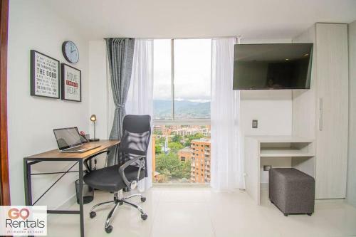 Apartamento Cozy Studio In Poblado, Parking, No Fee 1107