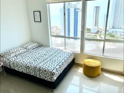 Apartamento Lindo Apto Vista Al Mar,central Y Piscina Rooftop