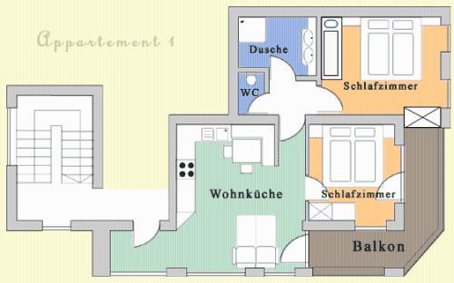 Apartamento Appartements Trofana