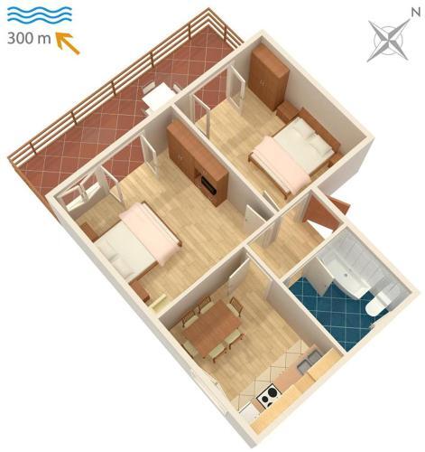 Hostal Double Room Dramalj 2386a
