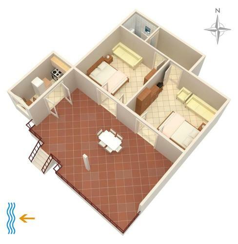 Hostal Double Room Punat 5414a