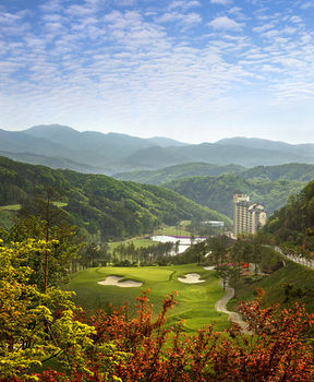 Apartamento Hansol Oakvalley Resort Golf Village