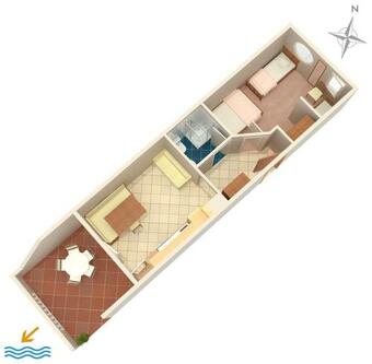 Apartments By The Sea Mandre, Pag - 4098