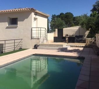 Apartment With One Bedroom In Connaux, With Pool Access, Enclosed Garden And Wifi