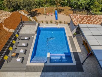 Villa With Swimming Pool, Outdoor Kitchen, Sauna, Jacuzzi, Play Area And Sea View