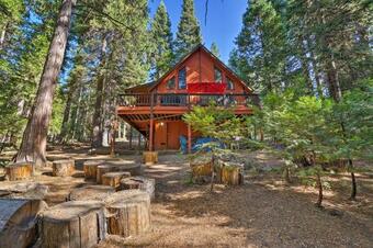 Cabin With Wraparound Deck In Big Trees Village!