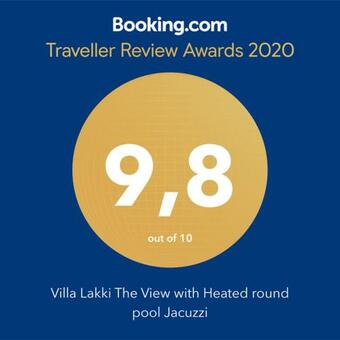 Villa Lakki Heated Round Pool Jacuzzi