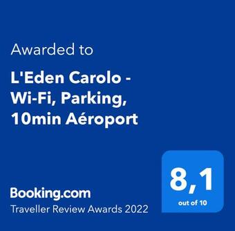 Apartamento L'eden Carolo - Wi-fi, Parking, 10min A�roport