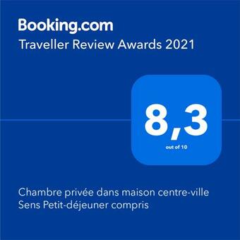 Bed & Breakfast Chambre Priv�e Dans Maison Centre-ville Sens Petit-d�jeuner Compris
