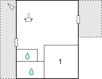 Beautiful Home In Chisa With 1 Bedrooms