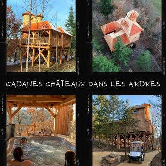 Hotel Cabane Ch�teau H�tel Luxe Avec Spa Privatif Aulteribe - Le Peyd�b�