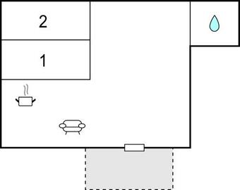 Awesome Apartment In Aremark With 2 Bedrooms