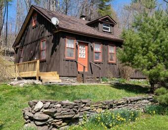 Stream Side Cabin Surrounded By Woods + Fire Pit