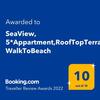 Apartamento Seaview, 5*appartment,rooftopterrace, Walktobeach