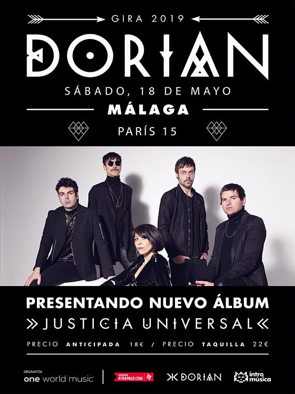 Dorian - Gira Justicia Universal, en Málaga
