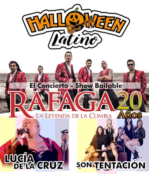 Halloween Latino con Ráfaga en concierto