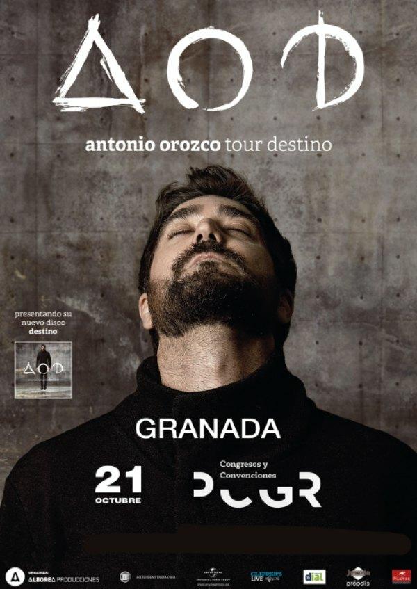 Antonio Orozco - Tour Destino, en Granada