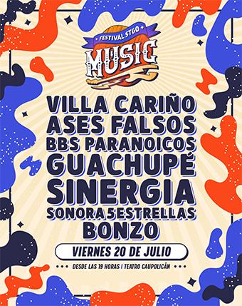 Festival Stgo Music - Villa Cariño, Ases Falsos y más
