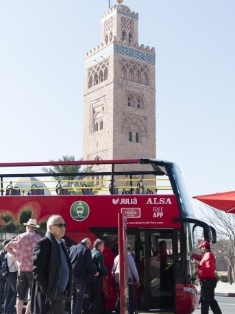 Bus turístico por Marrakech y posibilidad de paseo en camello o quad
